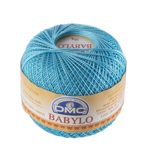 DMC Babylo Size 20, #3846 Light Bright Turquoise Crochet Cotton, 50g Ball
