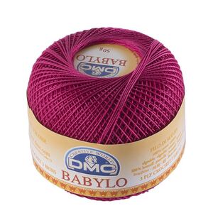 DMC Babylo Size 20, #600 Rose Pink Crochet Cotton, 50g Ball