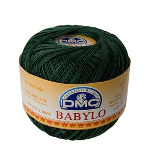DMC Babylo Size 20, #890 Dark Pistachio Green Crochet Cotton, 50g Ball