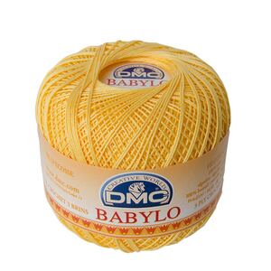 DMC Babylo Size 30, #743 Golden Yellow Crochet Cotton, 50g Ball