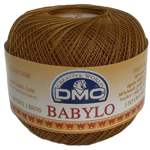 DMC Babylo Size 30, #782 Dark Topaz Crochet Cotton, 50g Ball