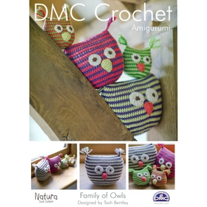DMC Crochet Pattern Family Of Owls 14934L/2 Leaflet