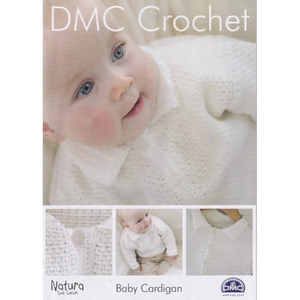 DMC Crochet Pattern Baby Cardigan 15093L/2 Leaflet