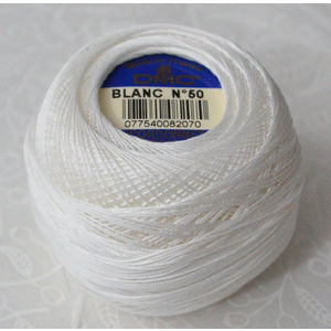 DMC Cordonnet Special Size 50, B5200 WHITE, 6 Cord Crochet Cotton, 20g Ball
