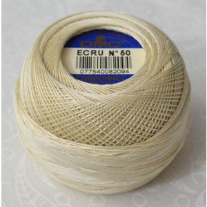 DMC Cordonnet Special Size 50 ECRU 6 Cord Crochet Cotton 20g Ball