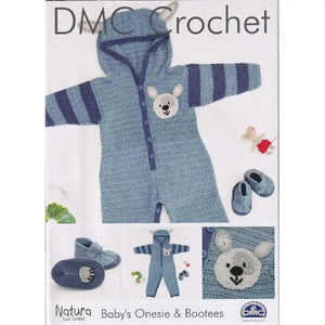 DMC Crochet Pattern Baby's Onesie &amp; Bootees 15208L/2 Leaflet