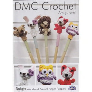 DMC Crochet Pattern Woodland Animal Finger Puppets 15213L/2 Leaflet