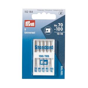Standard Universal Sewing Machine Needles, Size 70-100 Assorted By Prym