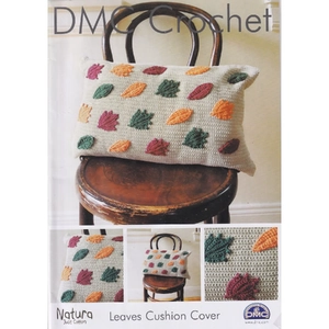 DMC Crochet Pattern Leaves Cushion Cover 15216L/2 Leaflet