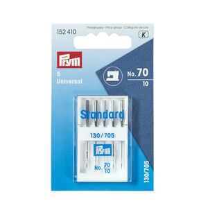 Standard Universal Sewing Machine Needles, 130/705, Size 70 By Prym