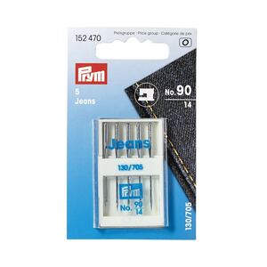 Jeans Sewing Machine Needles, 130/705 Size 90, Pack of 5 by Prym
