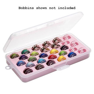 Hemline Bobbin Box, Holds 28 Machine Bobbins Securely