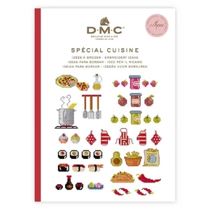DMC Mini Book, Kitchen Themed Cross-stitch Embroidery Collection Booklet 15626C