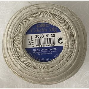 DMC Cebelia 30, #3033 Very Light Mocha Brown, Combed Cotton Crochet Thread 50g