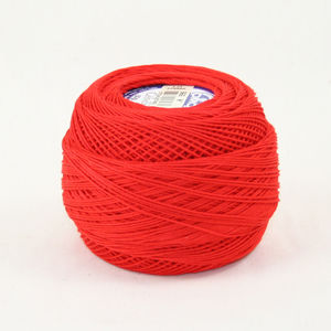 DMC Cebelia 10, #666 Bright Red, Combed Cotton Crochet Thread 50g