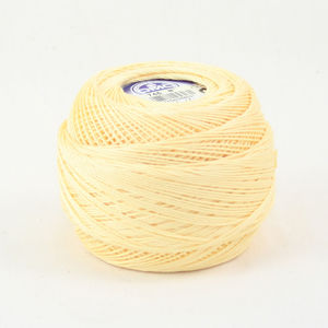 DMC Cebelia 10, #745 Light Pale Yellow, Combed Cotton Crochet Thread 50g