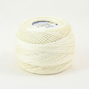 DMC Cebelia 10, #746 Off White, Combed Cotton Crochet Thread 50g