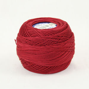 DMC Cebelia 20, #816 Garnet, Combed Cotton Crochet Thread 50g