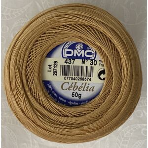 DMC Cebelia 30, #437 Light Tan, Combed Cotton Crochet Thread 50g