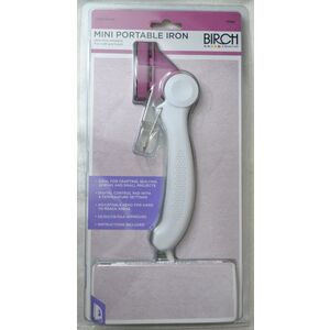 Birch Mini Portable Iron, Non Stick Soleplate, Ideal for Craft & Travel