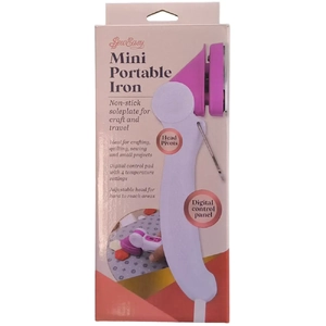Sew Easy (Birch) Mini Portable Iron, Non Stick Soleplate, Ideal for Craft &amp; Travel
