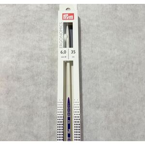 Single-Pointed Knitting Needles 35cm 6.00mm by Prym.Ergonomics