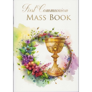 First Communion Mass Book, 43 Page Large Print Illustrated Book
