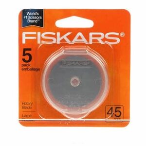 Fiskars 195310 45mm 5 Pack Rotary Blades For Fiskars 45mm Rotary Cutters