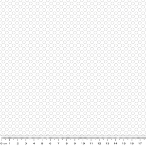 Playhouse Pals Flower Dot White, 110cm Wide Cotton Fabric 2004/1109