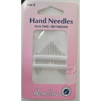 Hemline Hand Needles, Quilting / Betweens Size 9, Packet of 20 Needles