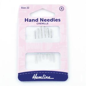 Hemline Chenille Hand Needles Size 22 Pack of 6 Needles