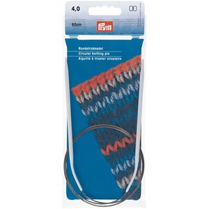Circular Knitting Needles Aluminium, 80cm, 4.00mm By Prym