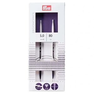 80cm x 5.00mm Circular Knitting Needle by Prym.Ergonomics