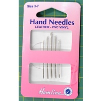 Leather Needles Size 3-7, Pack of 5, Suits Leather, PVC, Vinyl, Suede, Plastic, etc