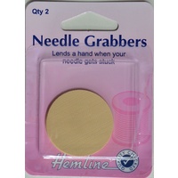 Hemline Needle Grabbers Rubber Pads For When Your Needle Gets Stuck, 2 Piece