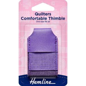 Hemline Quilters Comfortable Thimble, One Size Fits All, Imitation Leather