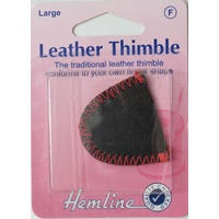 Hemline Large Traditional Leather Thimble, Soft &amp; Comfortable