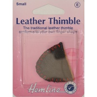 Hemline Small Traditional Leather Thimble, Soft &amp; Comfortable.