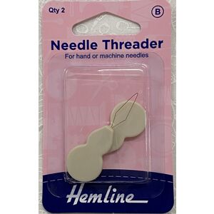 Hemline Needle Threader, 2 Pack, For Hand and Machine Needles