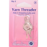 Hemline Yarn Threader, Large &amp; Small Holes, Pack of 2