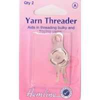 Hemline Yarn Threader, Large &amp; Small Holes, Pack of 2