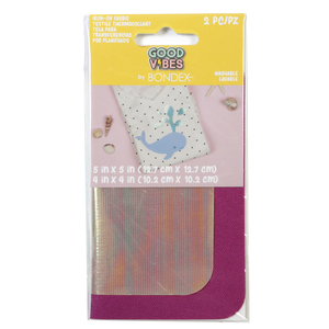 Good Vibes Iron On Patches by Bondex #240624003 Iridescent Pair Ombre