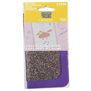 Good Vibes Iron On Patches by Bondex #240625001 Glitter Pair Ombre