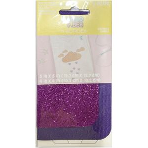Good Vibes Iron On Patches by Bondex #240625064 Glitter Pair Purple