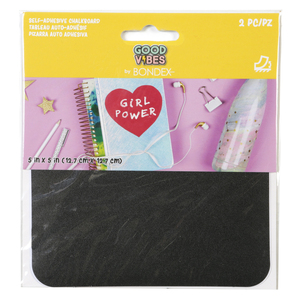 Good Vibes Black Chalkboard Self Adhesive Patch by Bondex #240626031