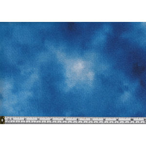 42cm REMNANT RJR Fabrics #2415-2, 100% Cotton, Danscapes 2015, BLUE, 110cm Wide
