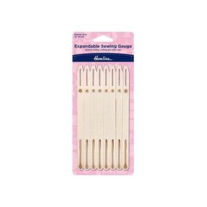 Expandable Sewing Gauge, Plastic Sewing Accessory, Cream Colour 258.E