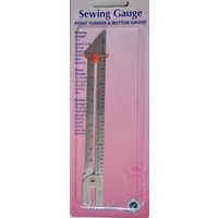 Hemline Sewing Gauge, Point Turner &amp; Button Gauge, 145mm Overall