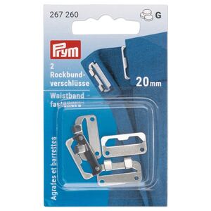 Prym Skirt Hooks And Bars, 20mm, Silver-Coloured #267260