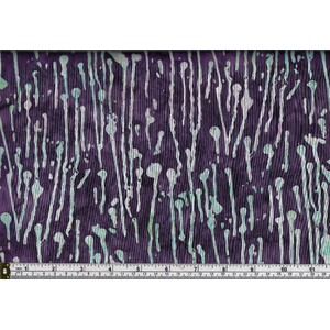 RJR Fabrics #2808 Blossom Batik, Cotton, #2 Deep Purple, 110cm Wide PER Metre